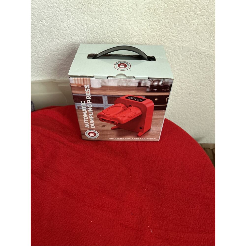 Chef's Counter Electric Automatic Dumpling Maker Machine Press Red CC8000-RD New